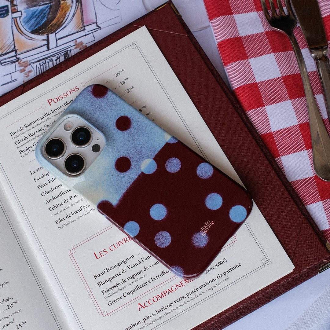 Plum Polka Dot