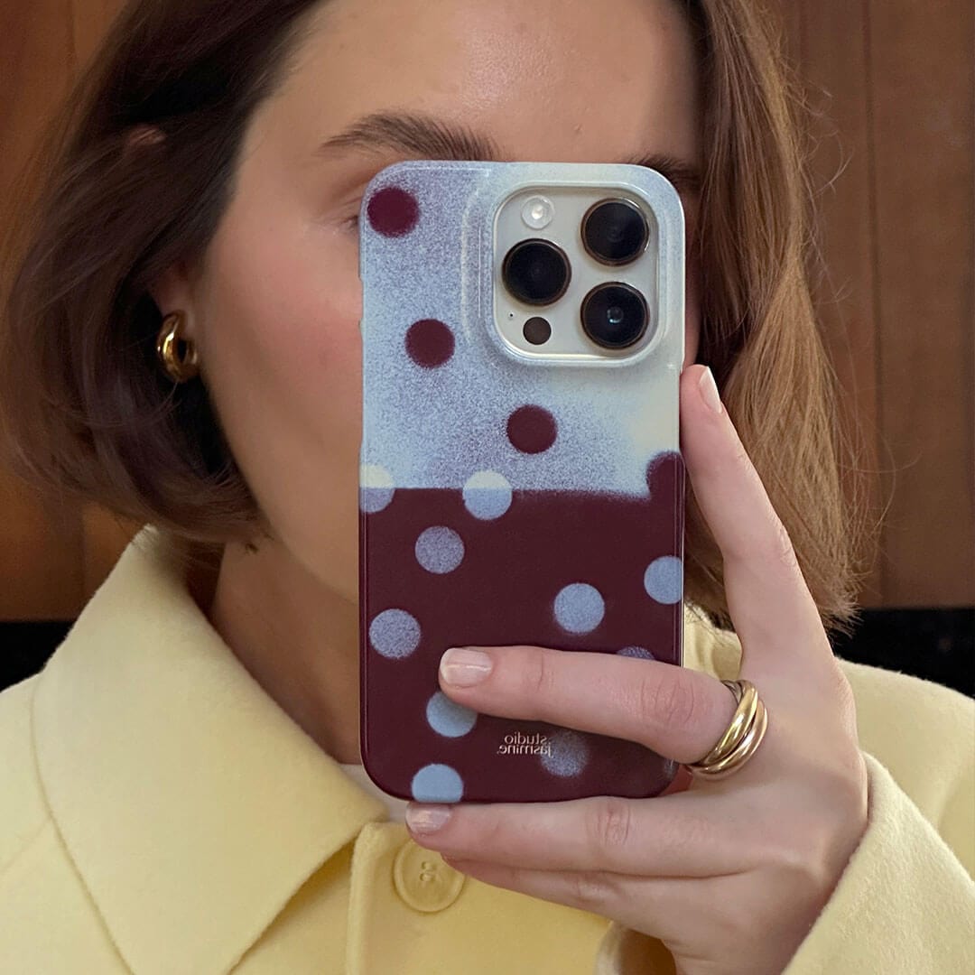 Plum Polka Dot